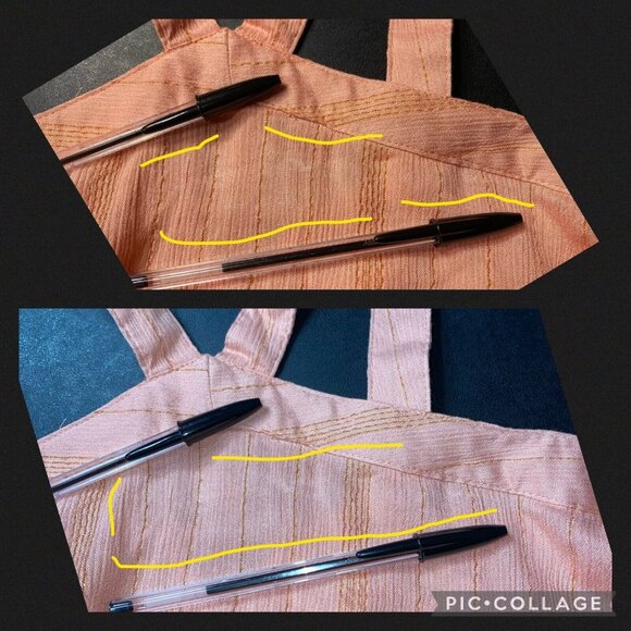 Maurices M Metallic Striped Ruffle Tiered Accent Tank Top Boho Summer Festival - Picture 11 of 13